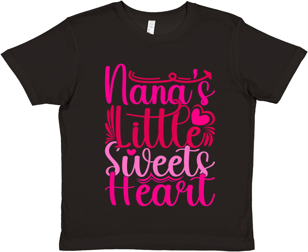 Nanas Little Sweets Heart Premium Kids Crewneck T-shirt