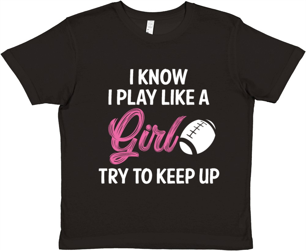 Rugby Girl Premium Kids Crewneck T-shirt