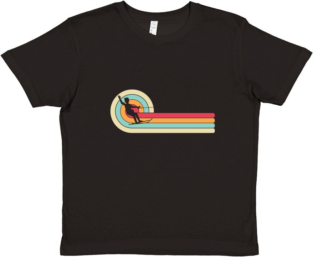 Water Sports Water Skiing water skis men Water Ski vintage Premium Kids Crewneck T-shirt