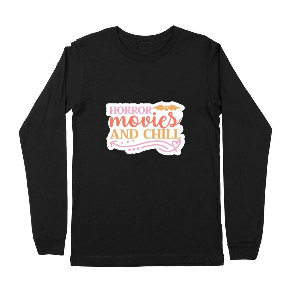 Horror movies and chill Premium Long Sleeve