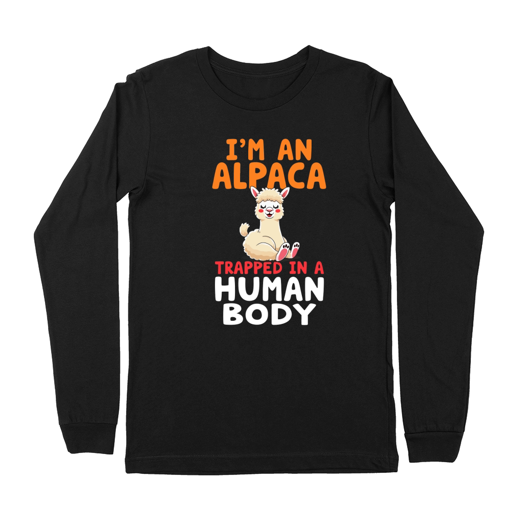 Im an alpaca trapped in a human body Premium Long Sleeve