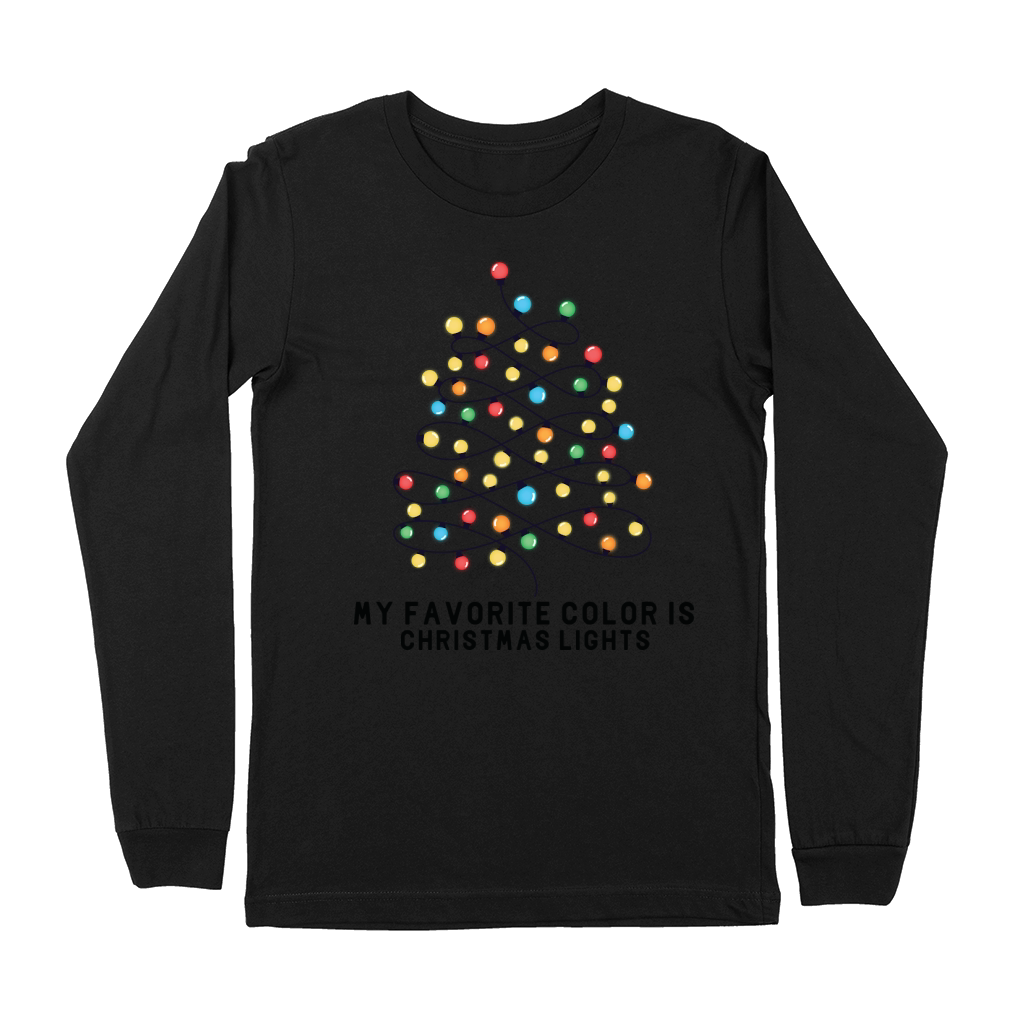 My favorite color is Christmas lights Premium Long Sleeve