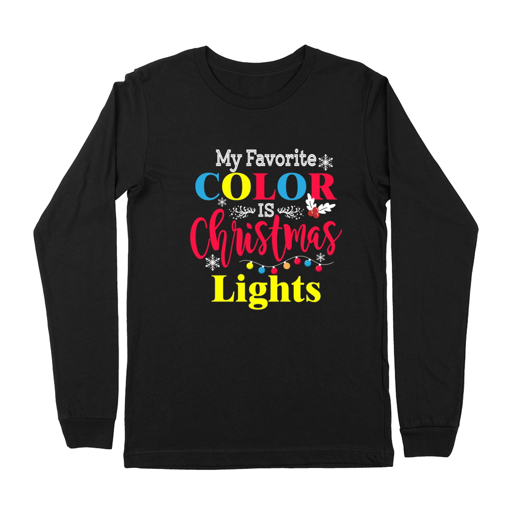 My Favorite Color Is Christmas Lights Premium Long Sleeve