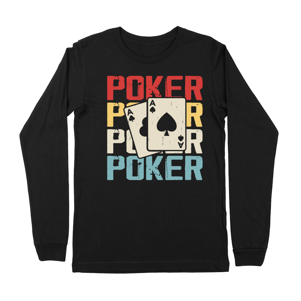 Vintage Casino Poker Premium Long Sleeve