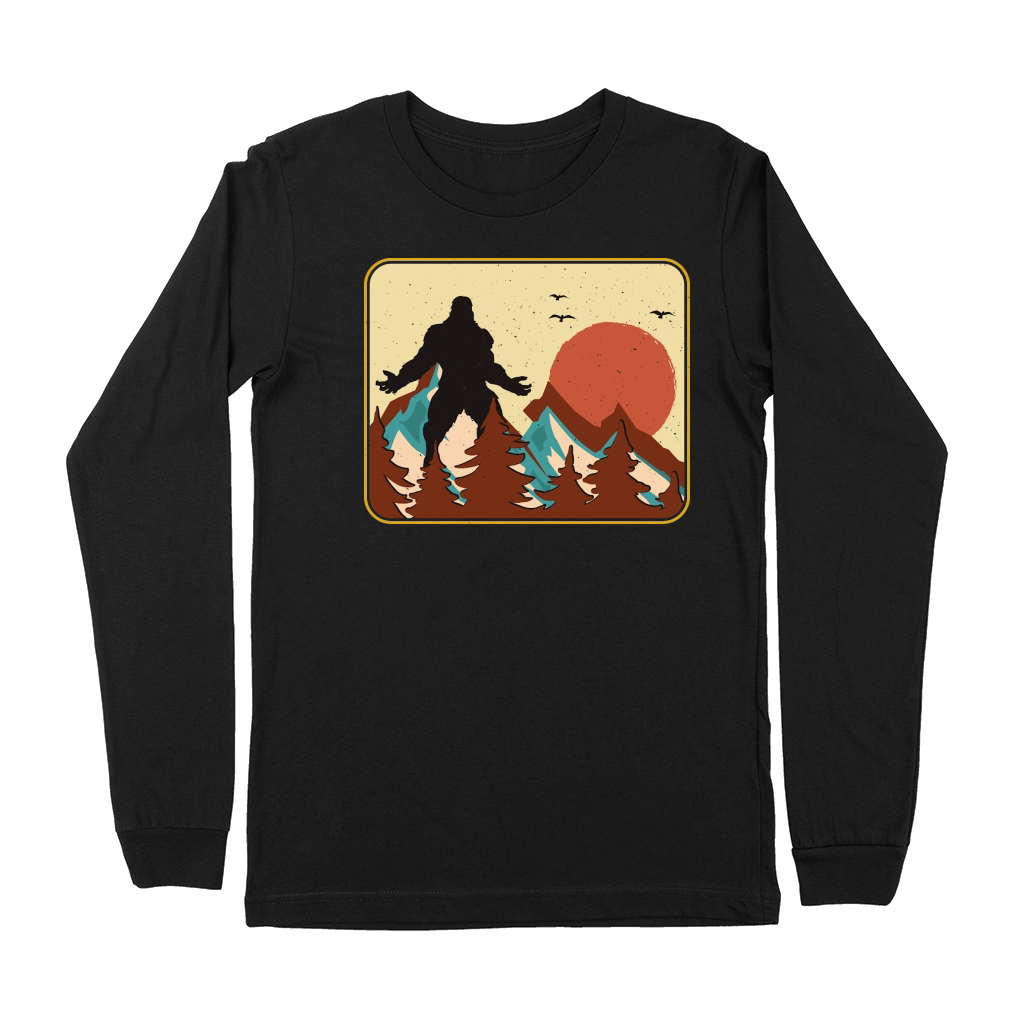 Vintage UFO Alien Bigfoot Premium Long Sleeve