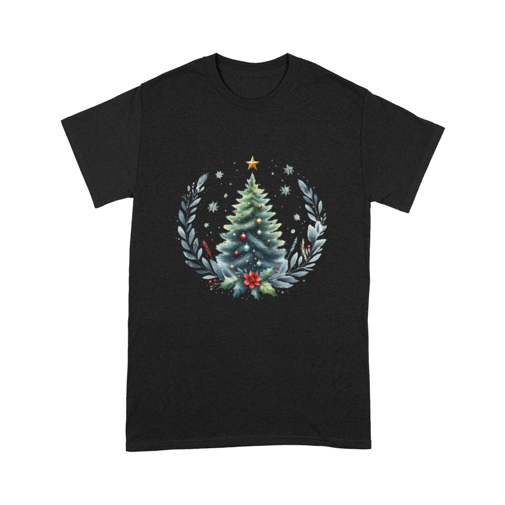 Watercolor Christmas tree Clipart Premium T-shirt