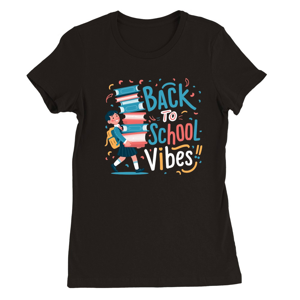 Back to school vibes 2.01 Premium Womens Crewneck T-shirt
