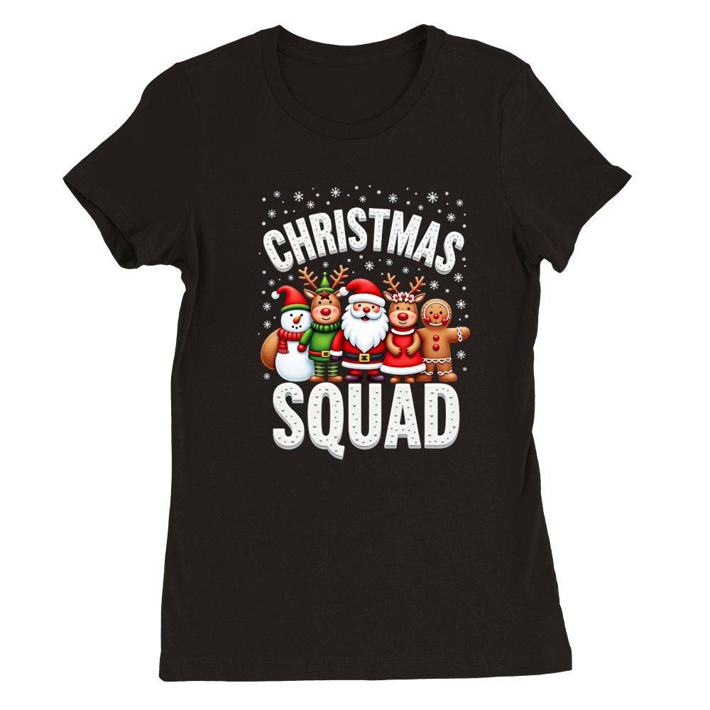 Christmas Squad 5 Premium Womens Crewneck T-shirt