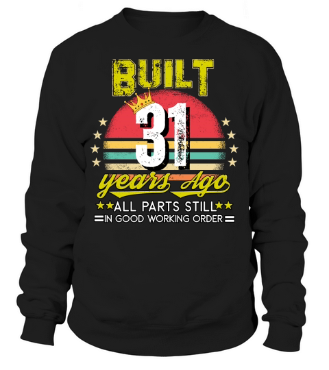 Vintage Birthday 31 Sweatshirt Unisex