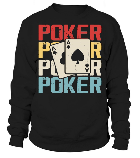 Vintage Casino Poker Sweatshirt Unisex