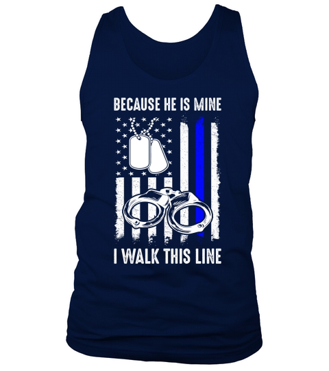 Because he is mine i walk this line Tank Top Unisex