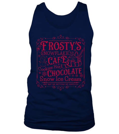 frostys Snowflake Cafe cookies Vintage  Christmas 300 Tank Top Unisex