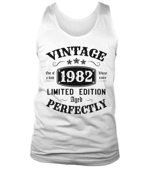 Vintage 1982 Limited Edition Aged Perfectly Tank Top Unisex