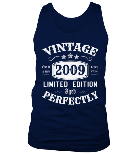 Vintage 2009 Limited Edition Aged Perfectly Tank Top Unisex