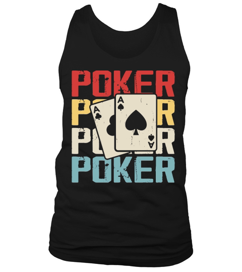 Vintage Casino Poker Tank Top Unisex
