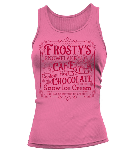 frostys Snowflake Cafe cookies Vintage  Christmas 300 Tank top Woman