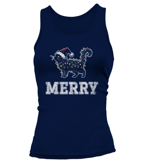 MERRY CAT WRAPPED BY CHRISTMAS LIGHTS D Color 5 GR Tank top Woman