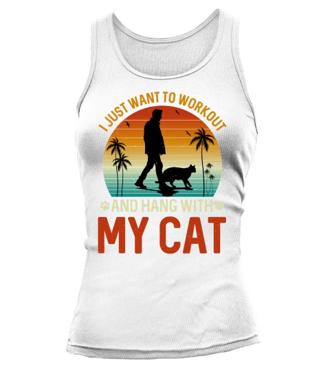 Workout with My Cat Tank top Woman