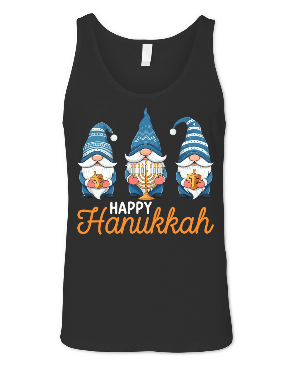 happy hanukka 1.04 Unisex Jersey Tank
