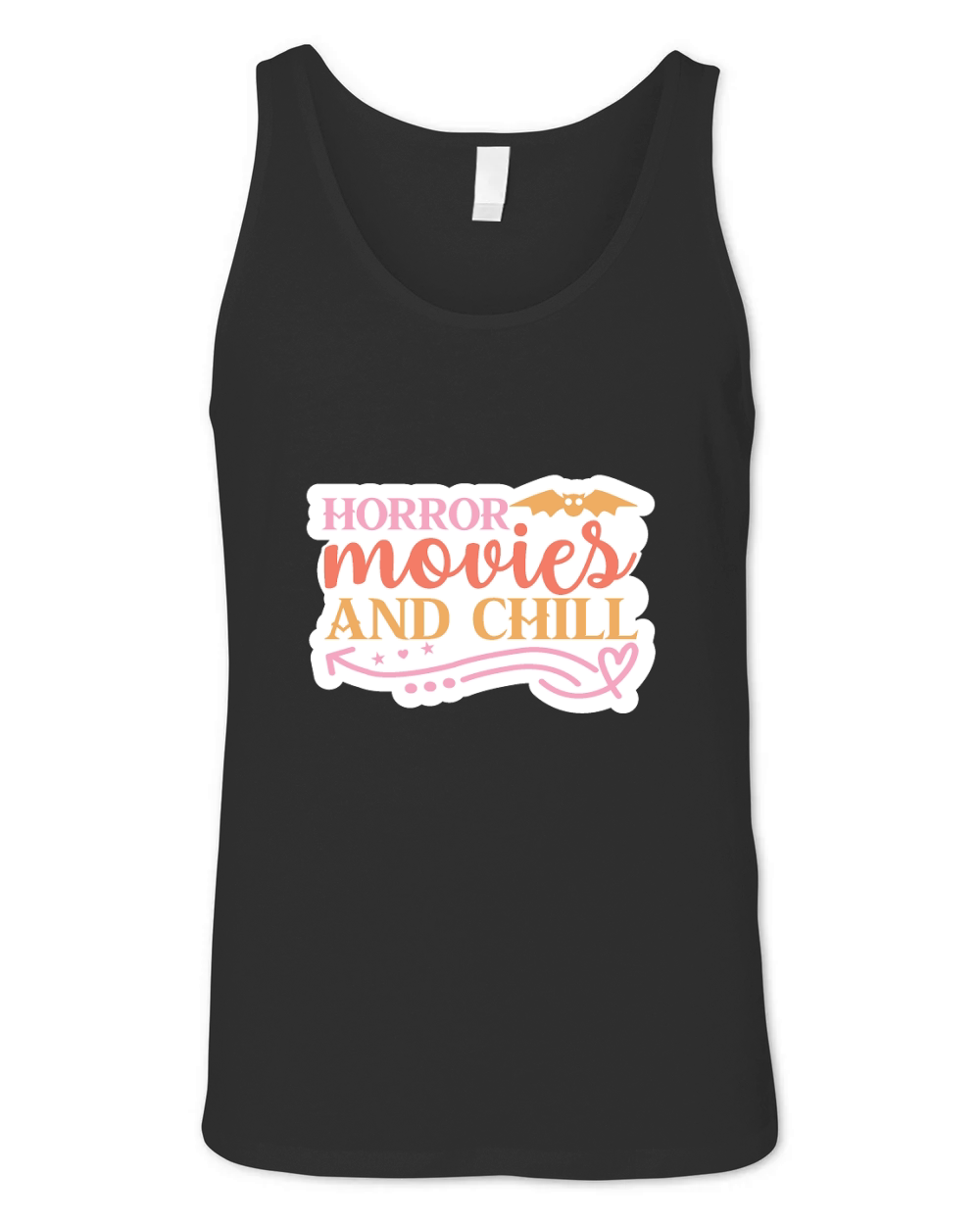 Horror movies and chill Unisex Jersey Tank