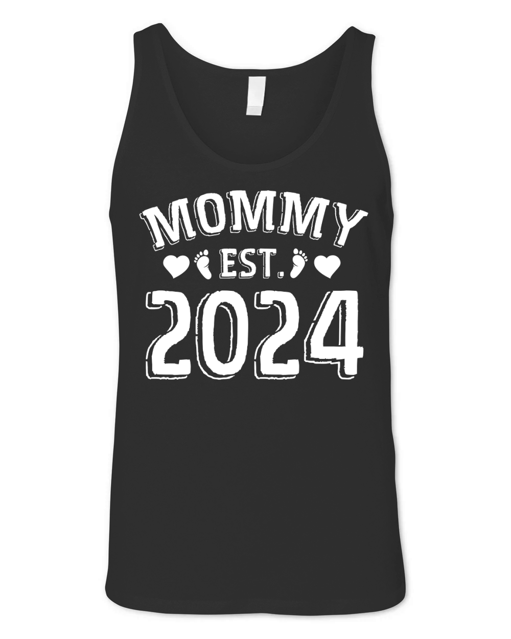 Mommy Est 2024 (2) Unisex Jersey Tank