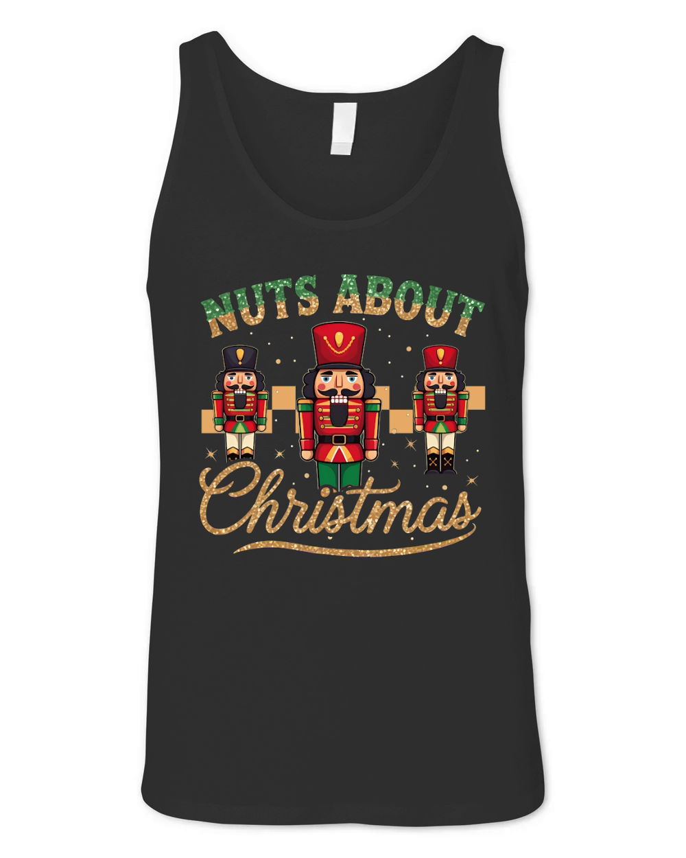 Nuts about christmas Unisex Jersey Tank