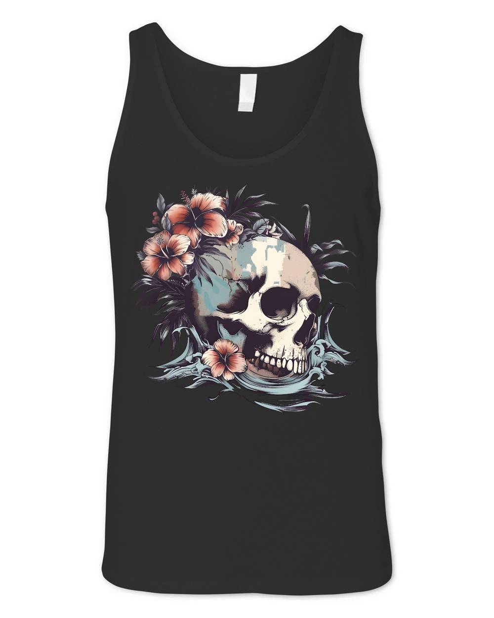 Summer Surf Skull Bundle Unisex Jersey Tank