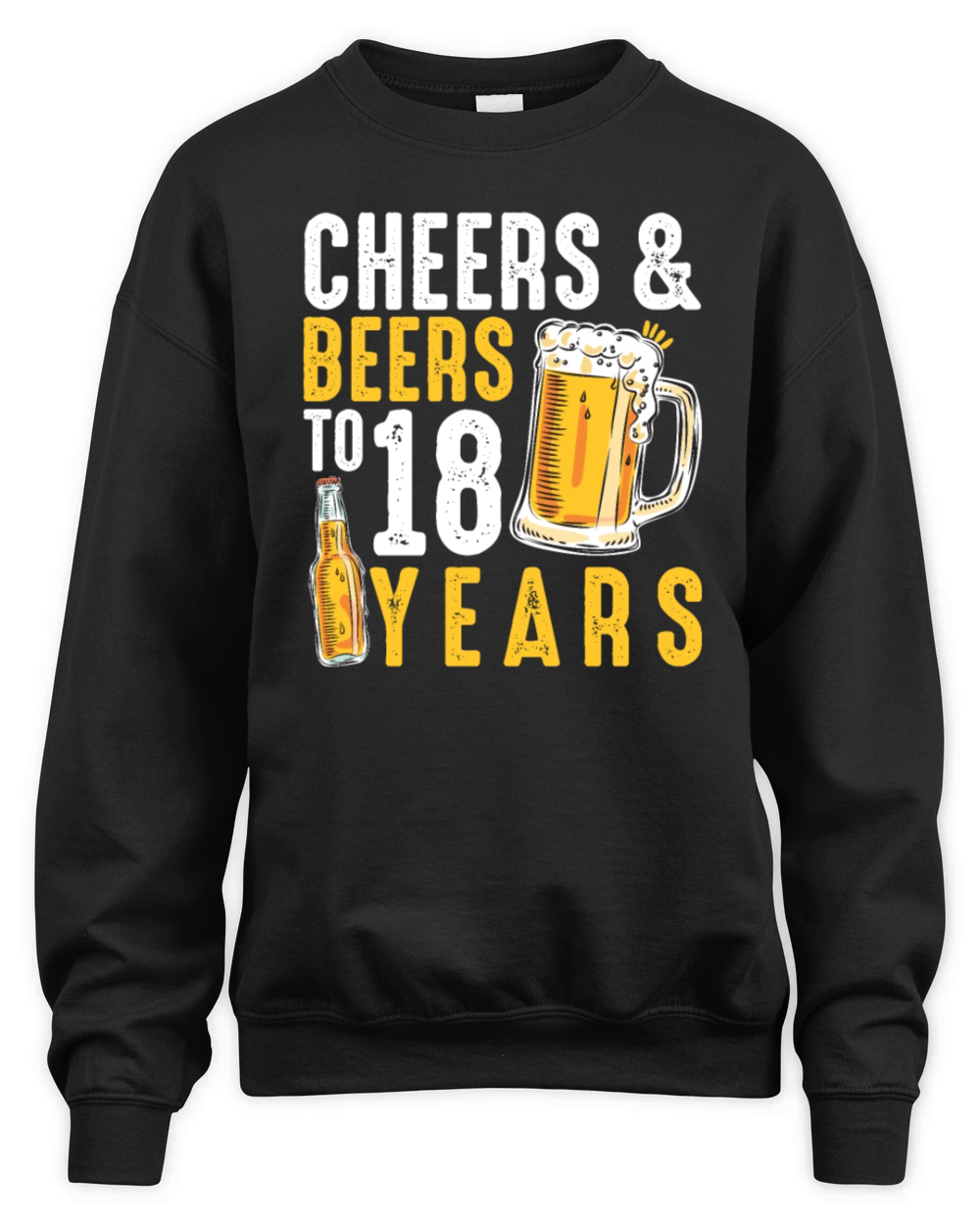 18th Birthday Gifts Drinking Shirt for Men or Unisex Premium Crewneck Sweatshirt