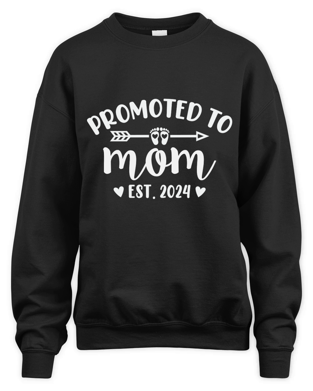 Promoted to mom est. 2024 Unisex Premium Crewneck Sweatshirt