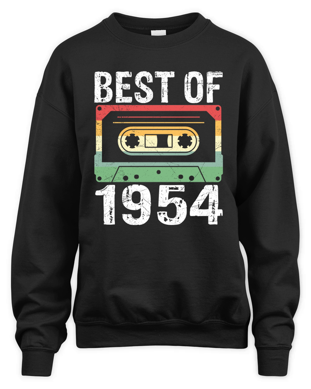 Vintage Best of 1954 Birthday Unisex Premium Crewneck Sweatshirt