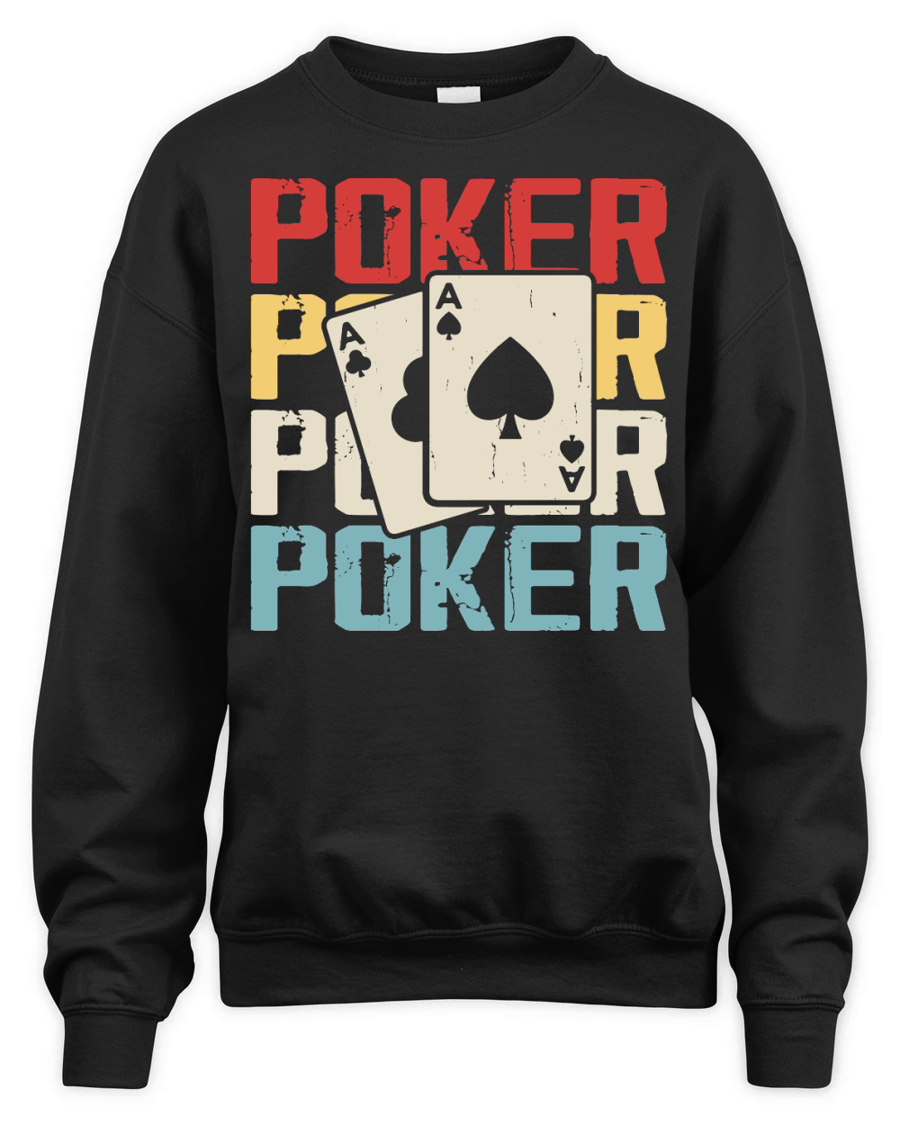 Vintage Casino Poker Unisex Premium Crewneck Sweatshirt