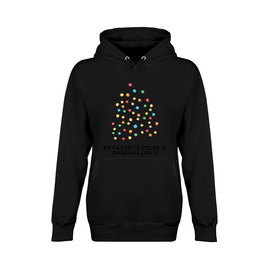 My favorite color is Christmas lights Unisex Premium Pullover Hoodie
