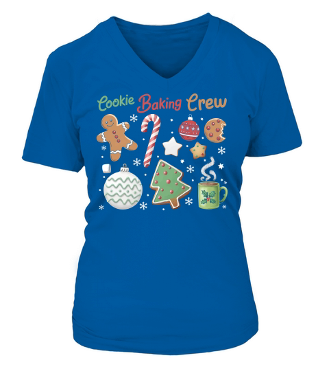 Cookie baking crew 10 V-neck T-Shirt Woman