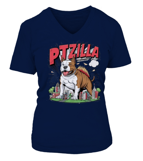 dogzilla (11) V-neck T-Shirt Woman
