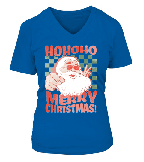 hohoho merry christmas 2 V-neck T-Shirt Woman