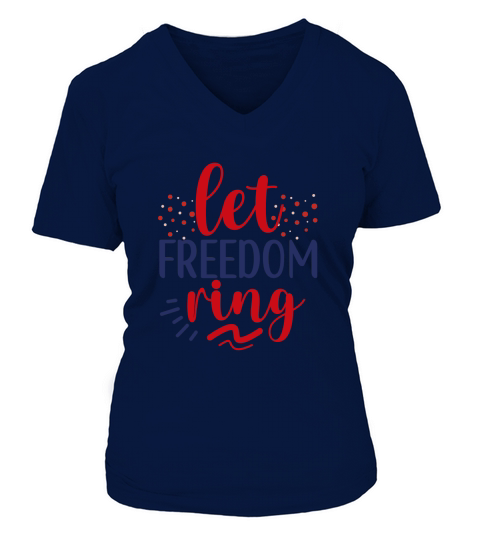 Let freedom ring 2 V-neck T-Shirt Woman