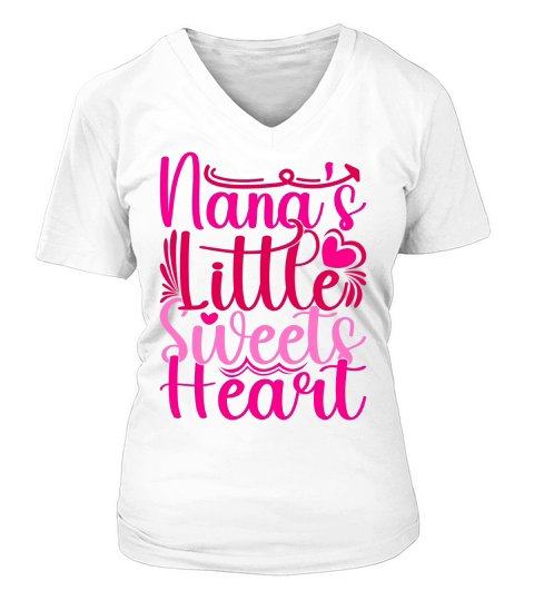 Nanas Little Sweets Heart V-neck T-Shirt Woman