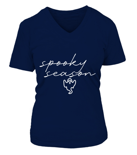 Spooky Squad Dark Moon Night V-neck T-Shirt Woman
