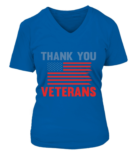 Thank you veterans 02 V-neck T-Shirt Woman