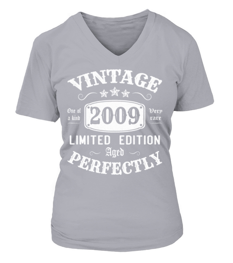 Vintage 2009 Limited Edition Aged Perfectly V-neck T-Shirt Woman