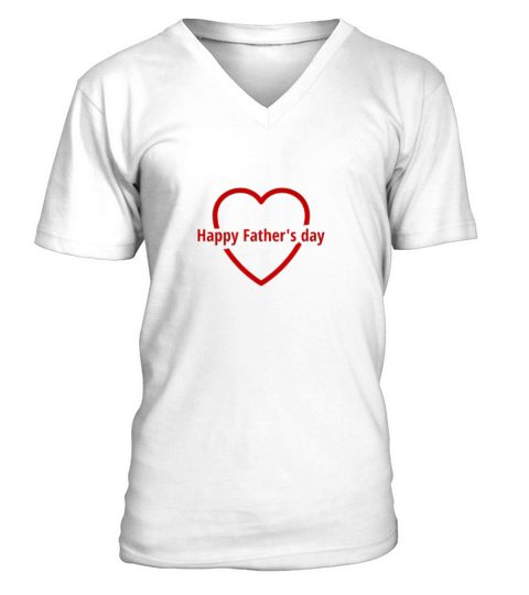 Happy Fathers Day Design V-Neck T-shirt