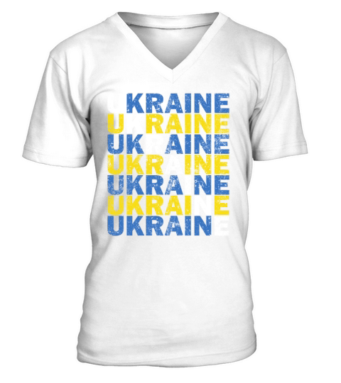 Ukraine Vintage Flag Shirt Ukrainian Gifts V-Neck T-shirt