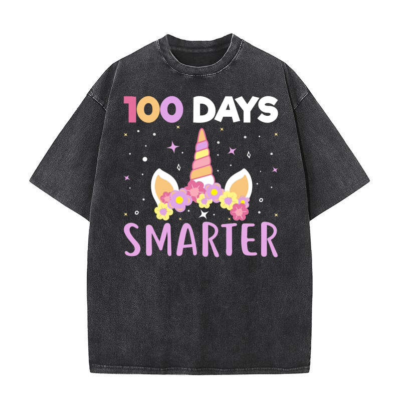 100 days smarter 6 10 Washed T-Shirt