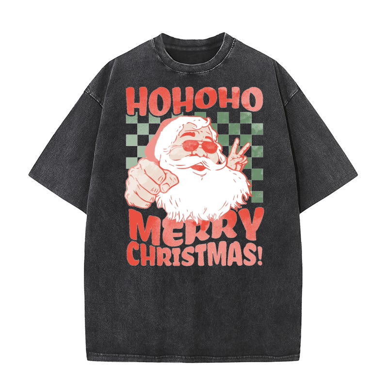 hohoho merry christmas 2 Washed T-Shirt