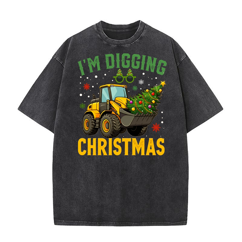 Im digging christmas Washed T-Shirt