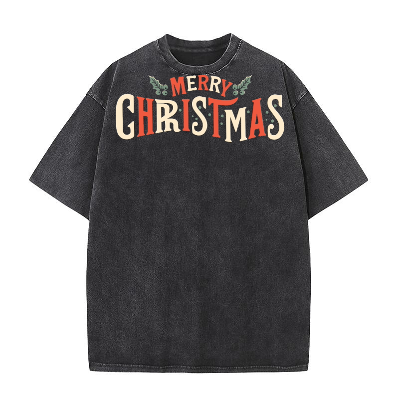 merry christmas 35 02 Washed T-Shirt