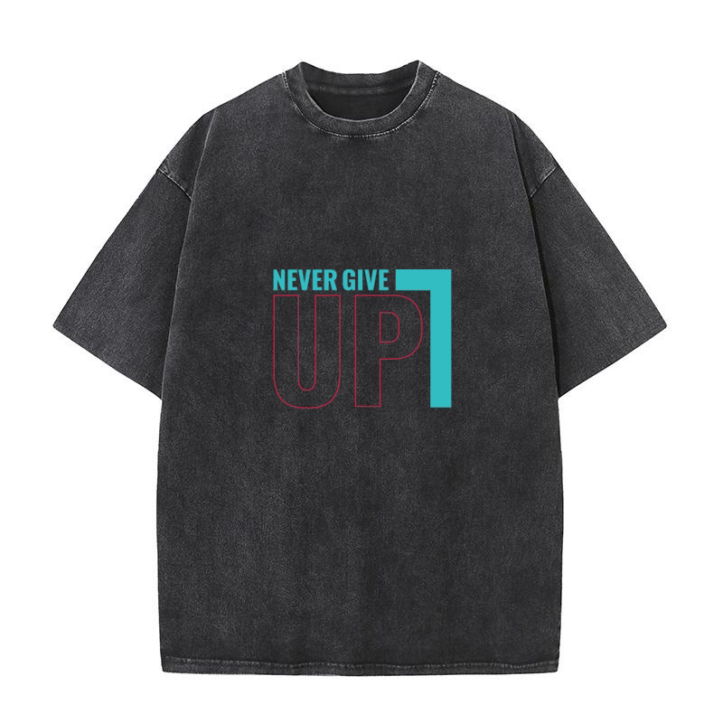 Never Give Up 05 Washed T-Shirt