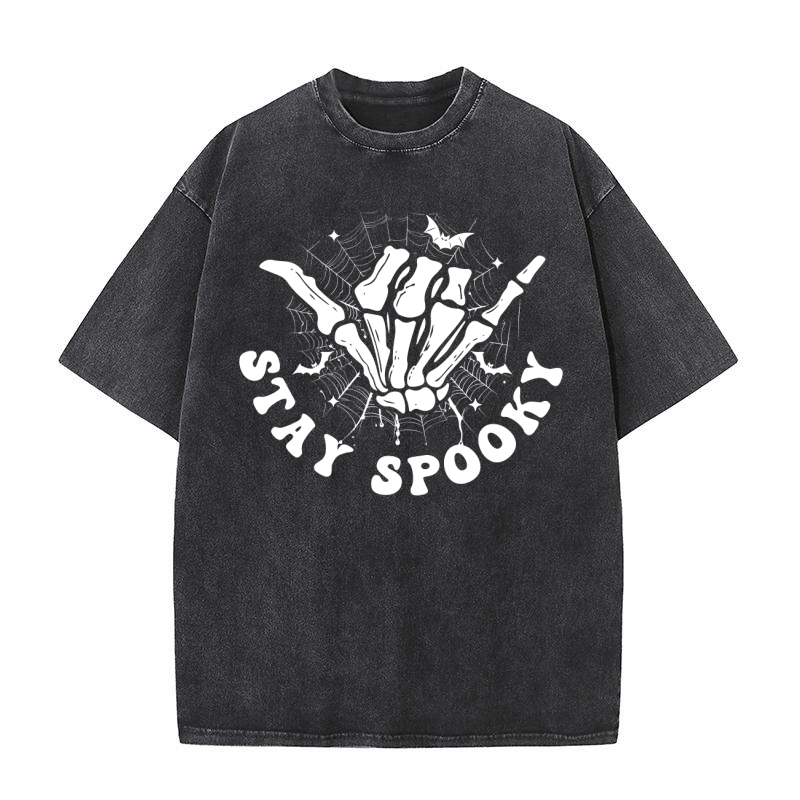 stay spooky halloween scary Washed T-Shirt