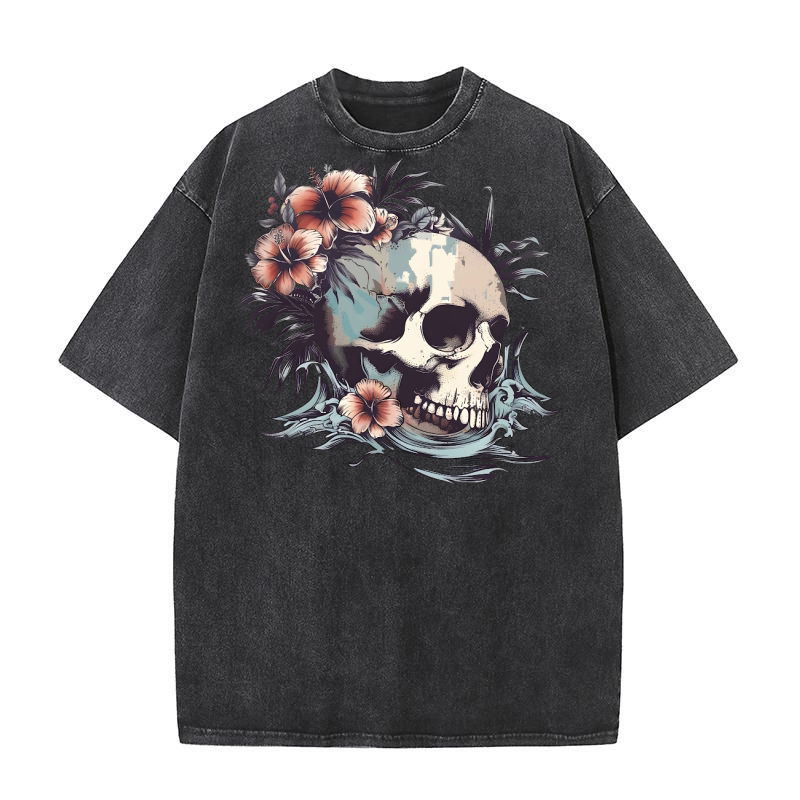 Summer Surf Skull Bundle Washed T-Shirt