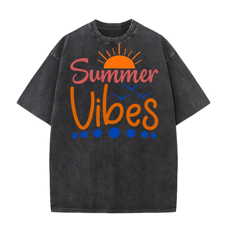 Summer vibes 5 Washed T-Shirt